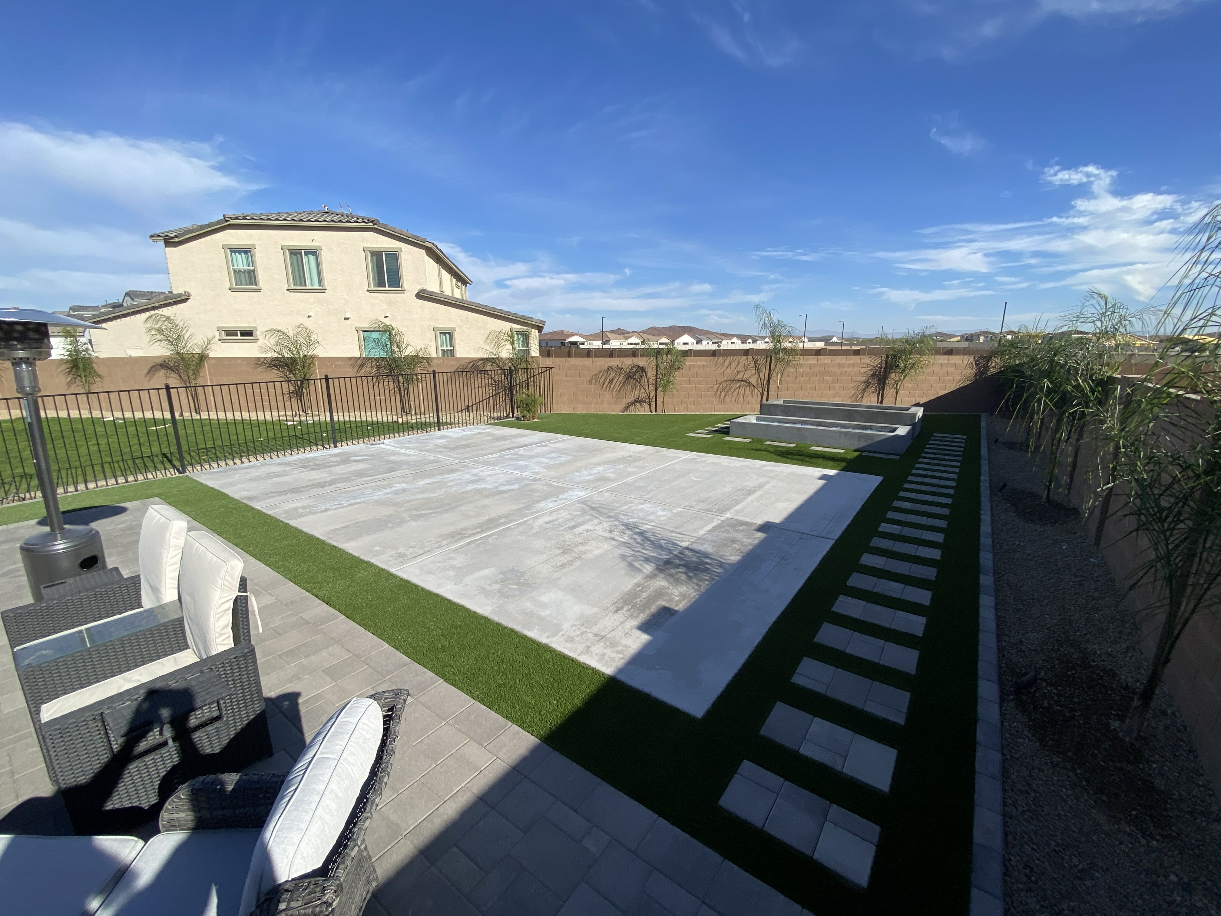 artificial turf & pavers installed Phoenix, AZ